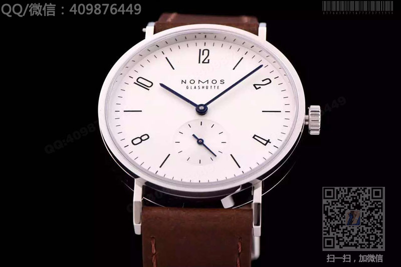 [NOOB Factory Neuheit] NOMOS TANGOMAT Serie 601 Uhr Weißes Zifferblatt Schwarze Indexe